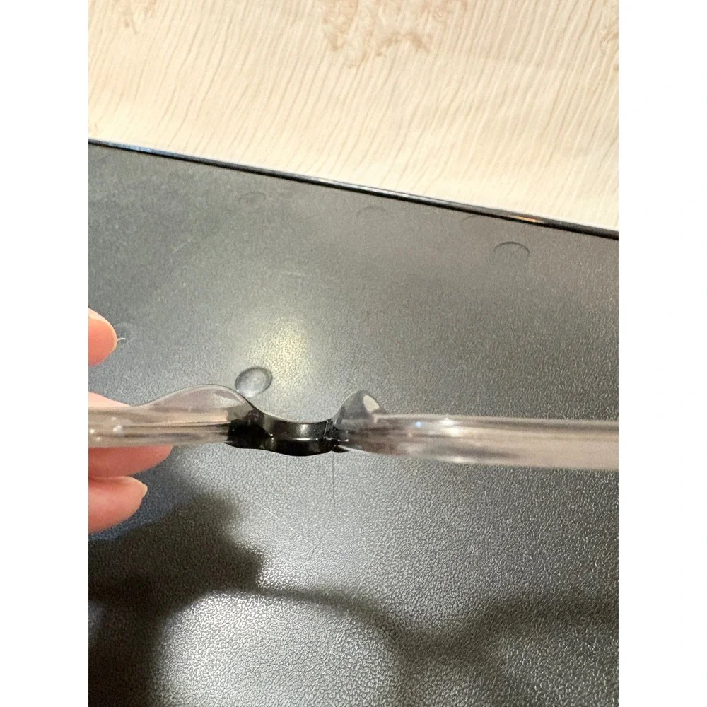 DI VALDI Hand Made Frame Eyeglasses Glasses Black Clear Gradient Square Women‎